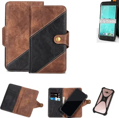 Produktbild von K-S-Trade Handy Hülle Schutz Hülle Schutzhülle Bookstyle Case kompatibel mit Energizer H550S Handy Cover Hülle Schutztasche 1x