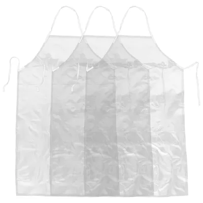 3er-Set Kochschürze transparent PVC ölbeständig Küche