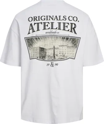Zdjęcie produktu dla JACK&JONES ORIGINALS JORSANTORINI GRAPHIC TEE SS CREW NE Bright White M