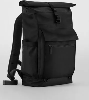 Produktbild von Quadra QD275 | Axis Roll-Top Backpack Rucksack - Farbe: Black - Größe: 46 x 38 x 13 cm