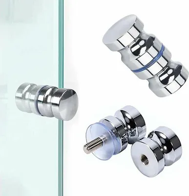 Obrázek produktu pro 2 Paar nerezové dveřní kliky, rukojeť sprchových dveří, posuvné sprchové dveře, skleněné dveřní kliky, pro koupelnu, kuchyň, kancelář, hotel (3060 mm)