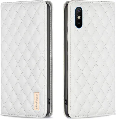 Produktbild von Redmi 9A Hülle, Elegant Bookstyle Flip Leder Kartenfächer Schutzhülle mit Ständer für Xiaomi Redmi 9A Weiß