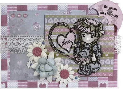 Produktbild von Yvonne Creations - Stanz- und Prägeschablone - Love - Regenschirm