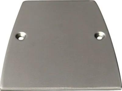Produktbild von Endabdeckung für Pertura Pontos Glasgeländer silber 3x95x105.5 mm