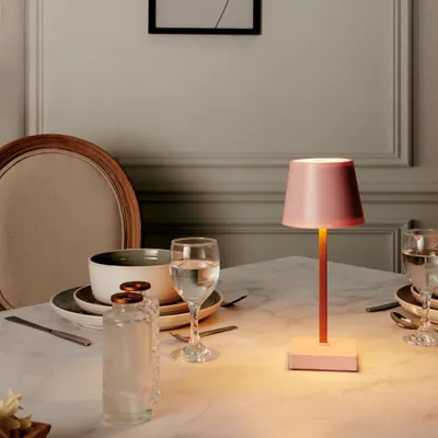 Image de Lampe - HOME DECO FACTORY - LED - Tactile - Rose