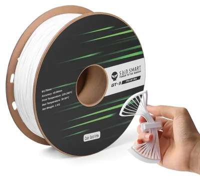 Produktbild von SainSmart High Flowability Solid Color TPU Filament 1.75mm für Hochgeschwindigkeitsdruck 500 mm/s, 1kg, Weiß