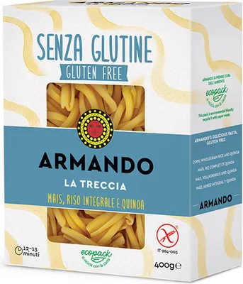 Produktbild von 12x Armando Handwerkliche Nudeln - La Treccia Glutenfrei - 400g