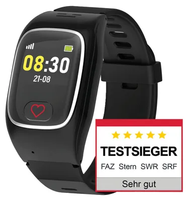 Produktbild von James B8 Senioren Smartwatch Notrufuhr SOS Knopf & GPS Sturzerkennung Telefon