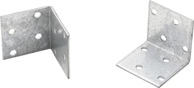 Produktbild von BGS Diy 80934-50 | Winkelverbinder | 50 Stück | 40 x 40 x 40 x 2 mm | Spar-Pack | verzinkt | Lochwinkel