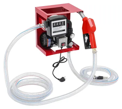 Produktbild von Elektrische Diesel-Umfüllpumpe - 550 W - 2800 U/min - 60 l/min - Durchflussmesser - Selbstansaugend mit Auto-Stopp - Rot