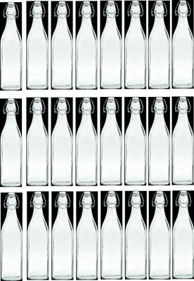 Produktbild von 24 x 0,5 L Flasche mit Bügelverschluss Milchflasche Weinflasche Likörflasche