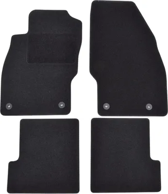 Image de Tapis De Sol Noir Velours Pour Opel Adam 2013-2019 4pcs, Ajustement précis, Base Antidérapante, Renforcée dans la Zone de la Pédale