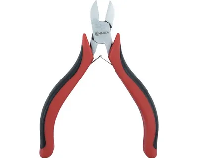 Image de Pince coupante diagonale Connex pour l'électronique 110 mm double ressort poignée bi-matière