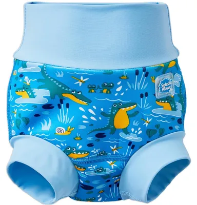 Immagine prodotto di Pannolino da nuoto riutilizzabile Splash About, modello "Crocodile Swamp", taglia 12-24 mesi