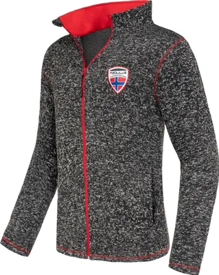 Zdjęcie produktu dla Kurtka polarowa Nebulus LANAI męska, ciepła kurtka polarowa, z długim zamkiem błyskawicznym, P5155 - Mężczyźni, czarno-czerwony, S