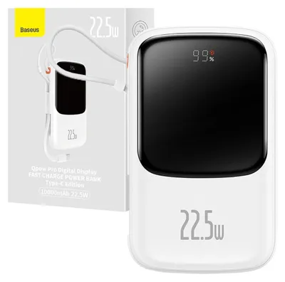 Produktbild von Baseus Powerbank mit schneller Aufladung 10000Mah 20W Qc/Pd/Scp/Fcp mit Kabel