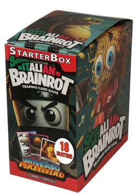 Zdjęcie produktu dla Zestaw startowy gry karcianej "Italian Brainrot" - 18 paczek, 126 kart