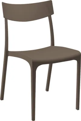 Produktbild von Dmora Gartenstuhl Orcus Grau, stapelbar