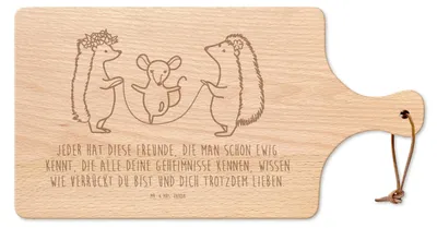 Produktbild von Mr. & Mrs. Panda Brett Igel Seilhüpfen - Transparent - Geschenk, Holzbrett, Lustige Sprüche, Kindergarten, holzschneidebrett, Schneidebrett, Maus, Kinder, Käsebrett