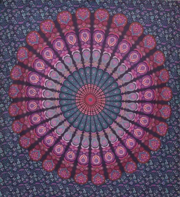 Produktbild von Orientalhaus Indische XXL Tagesdecke Batik Ethno Mandala Baumwolle