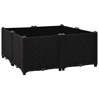 Image de vidaXL Lit surélevé 80x80x38 cm Polypropylène
