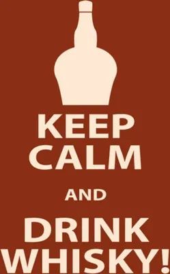 Produktbild von vianmo Holzschild 40x30 cm Alkohol Keep Calm and Drink Whisky