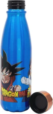 Produktbild von Famanu Trinkflasche 600 ml für Kinder mit Sicherheitsverschluss - Aluminium