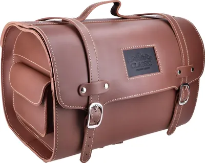 Zdjęcie produktu dla Skórzany futerał z prawdziwej skóry brązowy ok. 26 litrów 38x27x26 dla Vespa / LML