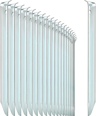 Produktbild von Zeltanker 24x, Stahl, Halbrund, Fuer Camping, Garten und Outdoor, Mit Loch fuer Heringheber