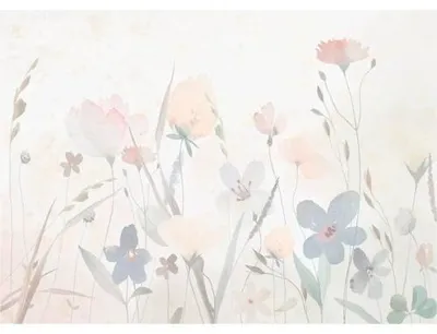 Produktbild von Fototapete Vlies FT5P 352261 - 191 Blumen rosa 5-tlg. 375 x 270 cm