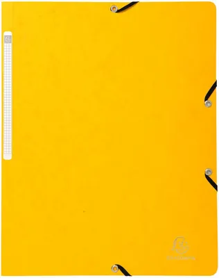 Image de Pochette à rabat jaune pour format A4