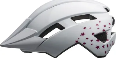 Image de Casque Bell Sidetrack II Enfant, taille 47-54 cm, étoiles blanches