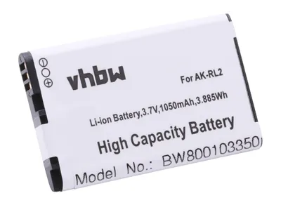 Produktbild von vhbw Li-Ion Akku 1050mAh (3.7V) kompatibel mit Seniorentelefon, Handy Emporia Talk Comfort plus Ersatz für AK-RL2.