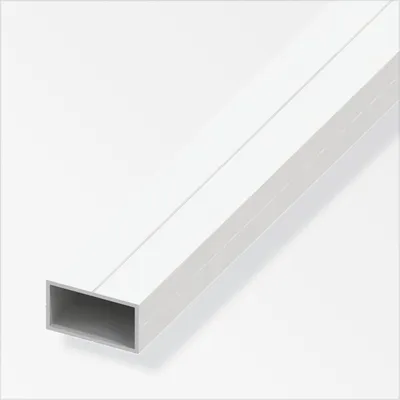 Produktbild von alfer Rechteckrohr 1 m, 11.5 x 19.5 x 1.5 mm PVC (Kunststoff) glatt weiss