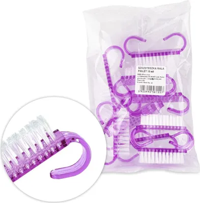Immagine prodotto di Pennello piccolo viola per manicure e spolvero 10 pezzi