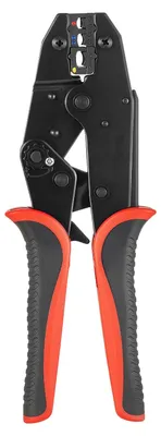 Produktbild von SucceBuy Crimpzange mit Ratschenmechanismus 0,5-6 mm², Kabelschuhzange mit metrischen und AWG-Markierungen, Schnellverschluss und einstellbarem Anpressdruck für verschiedene Anschlüsse