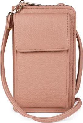 Produktbild von styleBREAKER Damen Mini Bag Geldbörse mit RFID Schutz und Handyfach | Crossbody Umhängetasche mit Schultergurt | Portemonnaie und Handytasche in einem | 19 x 11 x 5,5 cm