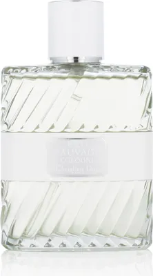 A clear, professional studio shot of a bottle of Dior Eau Sauvage Eau de Cologne.