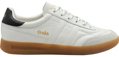 Image de Baskets de ville Gola pour hommes, modèle Stadia, en cuir, couleur blanche, taille UK 11