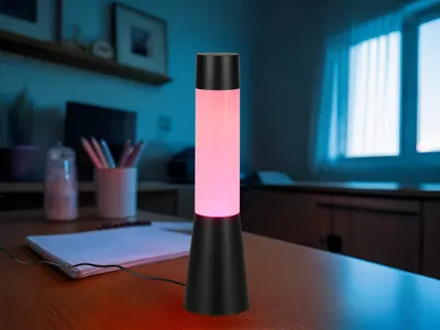 Produktbild von RGB Farbwechsel Tischlampe Dekoleuchte USB- oder Batterie betrieben, Höhe 33cm