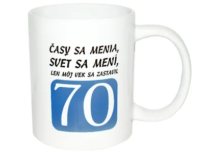 Obrázek produktu pro Hrnek pro 70 leté SK