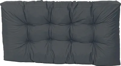Produktbild von TexDeko Garden Palettenkissen 120x60x18cmgesteppt wasserabweisend UV-beständig, Anthrazit