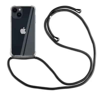 Produktbild von betterfon Handykette für Apple iPhone 14 Handyhülle mit Band Hülle mit Kordel Schwarz