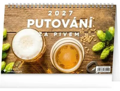 Produktbild von NOTIQUE Tischkalender "Bierreise 2027", 23,1 x 14,5 cm