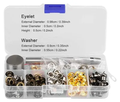 Ösen-Set 5 mm (220 St.) + 3 mm (420 St.) mit Werkzeug