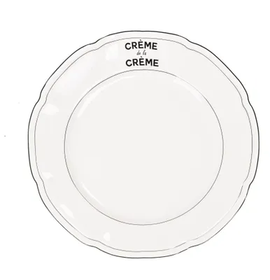 Image de Assiette - Collection "Crème de la Crème" - Porcelaine Newbone - 26x26x1,5 cm
