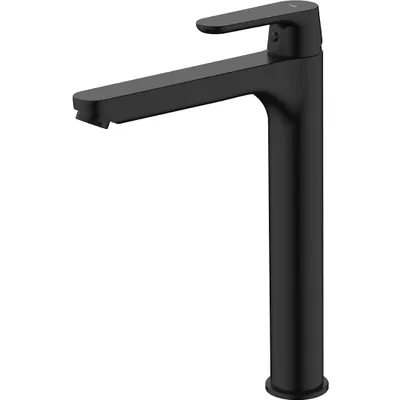 Produktbild von Design hoch Waschtischarmatur, Waschbeckenarmatur schwarz, stehende