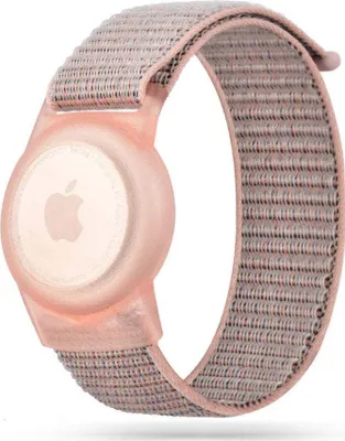 Produktbild von Schutzhülle mit Armband für Kinder Apple AirTag, Mobile Origin, Rosa