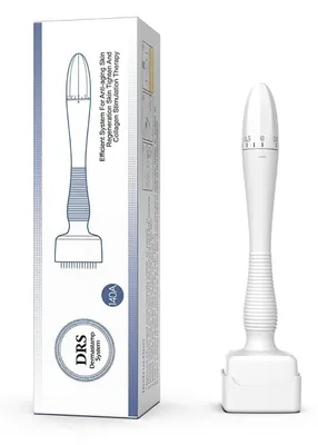 Produktbild von Microneedling Derma Stamp - 140 Titan Nadeln - Tragbar - Hautstraffung - Verbesserung der Elastizität - Stimulation der Blutzirkulation