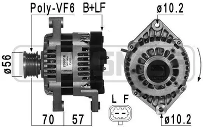 Immagine prodotto di ERA 209018A Alternatore 140 A 14 V per OPEL ANTARA, CHEVROLET CAPTIVA (C100, C140) e VAUXHALL Antara (L07)